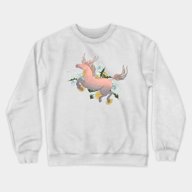 Spring horse 2 Crewneck Sweatshirt by Taisiia